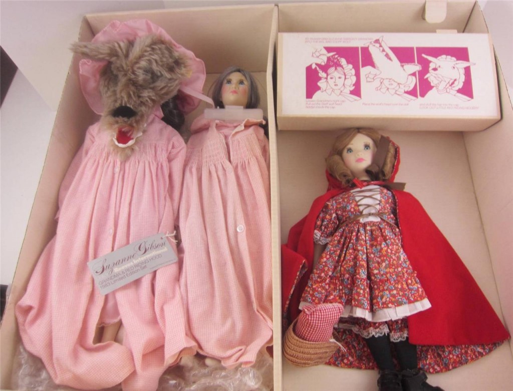 Grandma Little Red Riding Suzanne Gibson Reeves 3 Doll Set Steiff Wolf Le Connecting You With Your Favorite Collectible