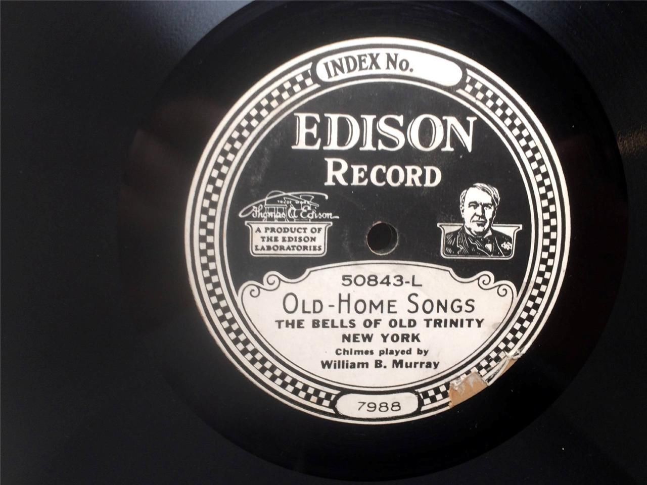 Edison Diamond Disc Records 50843 Old Home Songs Christmas Carols Bells ...